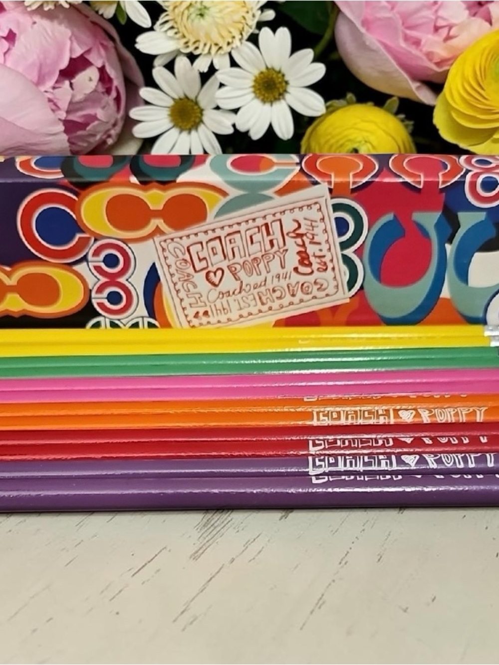 Coach Poppy pencils set of 12 new in box limited edition/ release - Picture 3 of 7